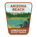 Arizona Beach, 3.25” Weatherproof Sticker | Patchmarks Oregon State Parks