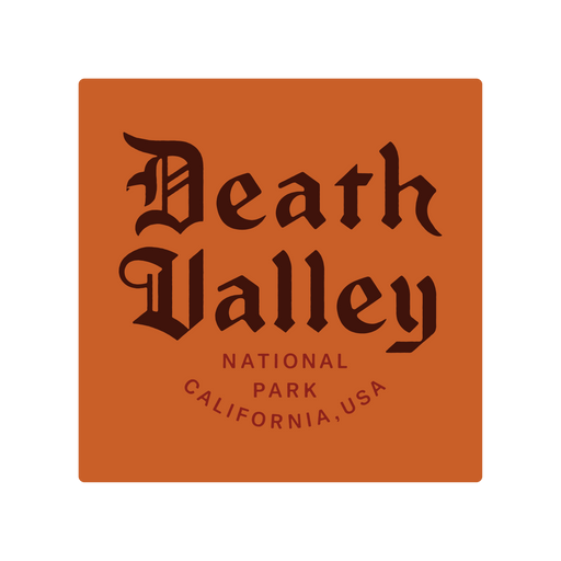 Death Valley National Park Type Sticker | Patchmarks Oregon State Parks