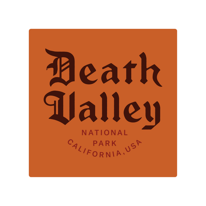 Death Valley National Park Type Sticker | Patchmarks Oregon State Parks