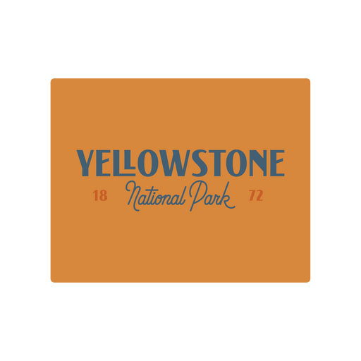 Yellowstone National Park Type Sticker | Patchmarks Oregon State Parks