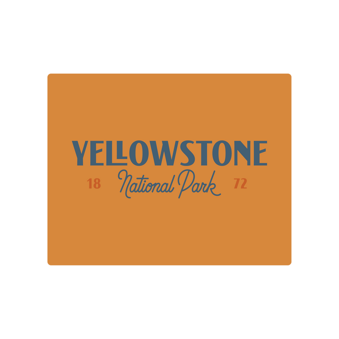 Yellowstone National Park Type Sticker | Patchmarks Oregon State Parks