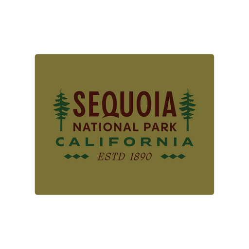 Sequoia National Park Type Sticker | Patchmarks Oregon State Parks