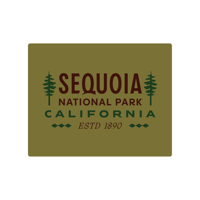Sequoia National Park Type Sticker | Patchmarks Oregon State Parks