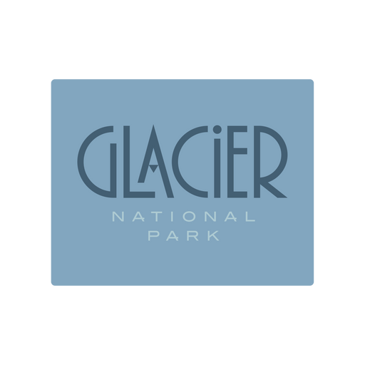 Glacier National Park Type Sticker | Patchmarks Oregon State Parks