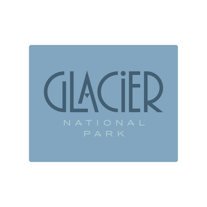 Glacier National Park Type Sticker | Patchmarks Oregon State Parks