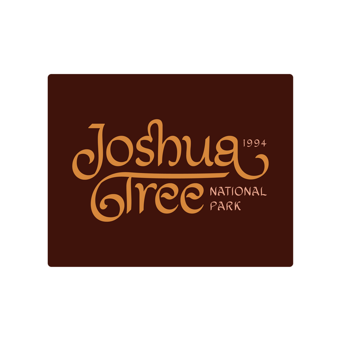 Joshua Tree Park Type Sticker | Patchmarks Oregon State Parks