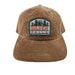 1 of 1, Silver Falls Brown StepDad Cord Strapback Hat w/ Flowers Embroidered Patch | Patchmarks