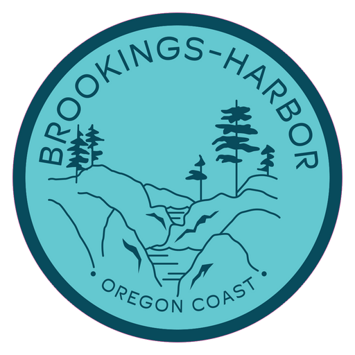 Brookings-Harbor 3.25" Sticker | Patchmarks Oregon State Parks