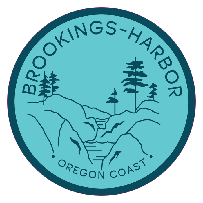 Brookings-Harbor 3.25" Sticker | Patchmarks Oregon State Parks