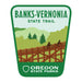 Banks Vernonia Trail, 3.25” Weatherproof Sticker | Patchmarks Oregon State Parks
