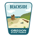 Beachside, 3.25” Weatherproof Sticker | Patchmarks Oregon State Parks