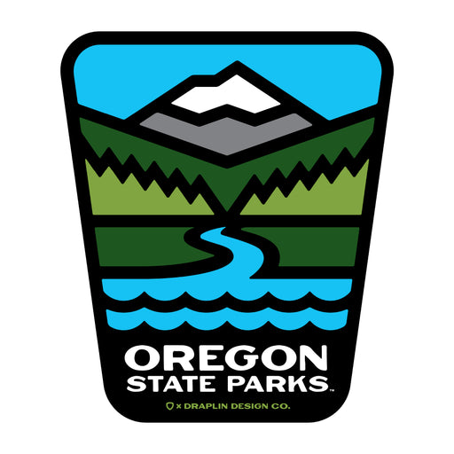 Oregon State Parks x Draplin Design Co 3.25" Weatherproof Sticker | Patchmarks Oregon State Parks