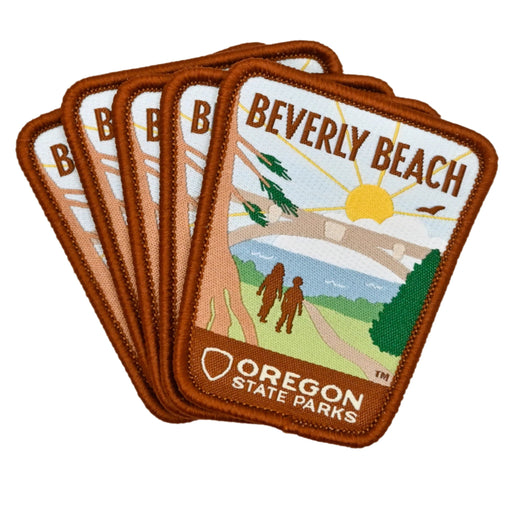 Beverly Beach, 2.5" Iron-on Patch | Patchmarks Oregon State Parks