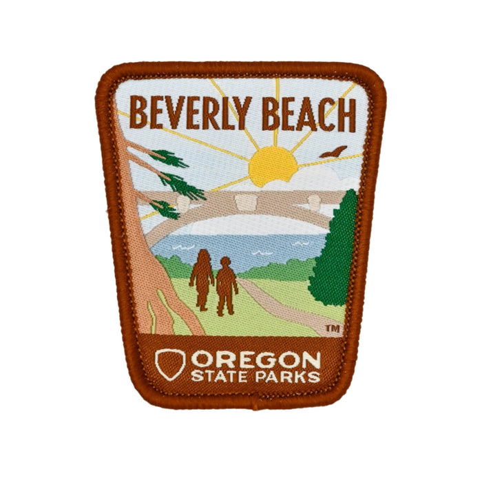 Beverly Beach, 2.5" Iron-on Patch | Patchmarks Oregon State Parks
