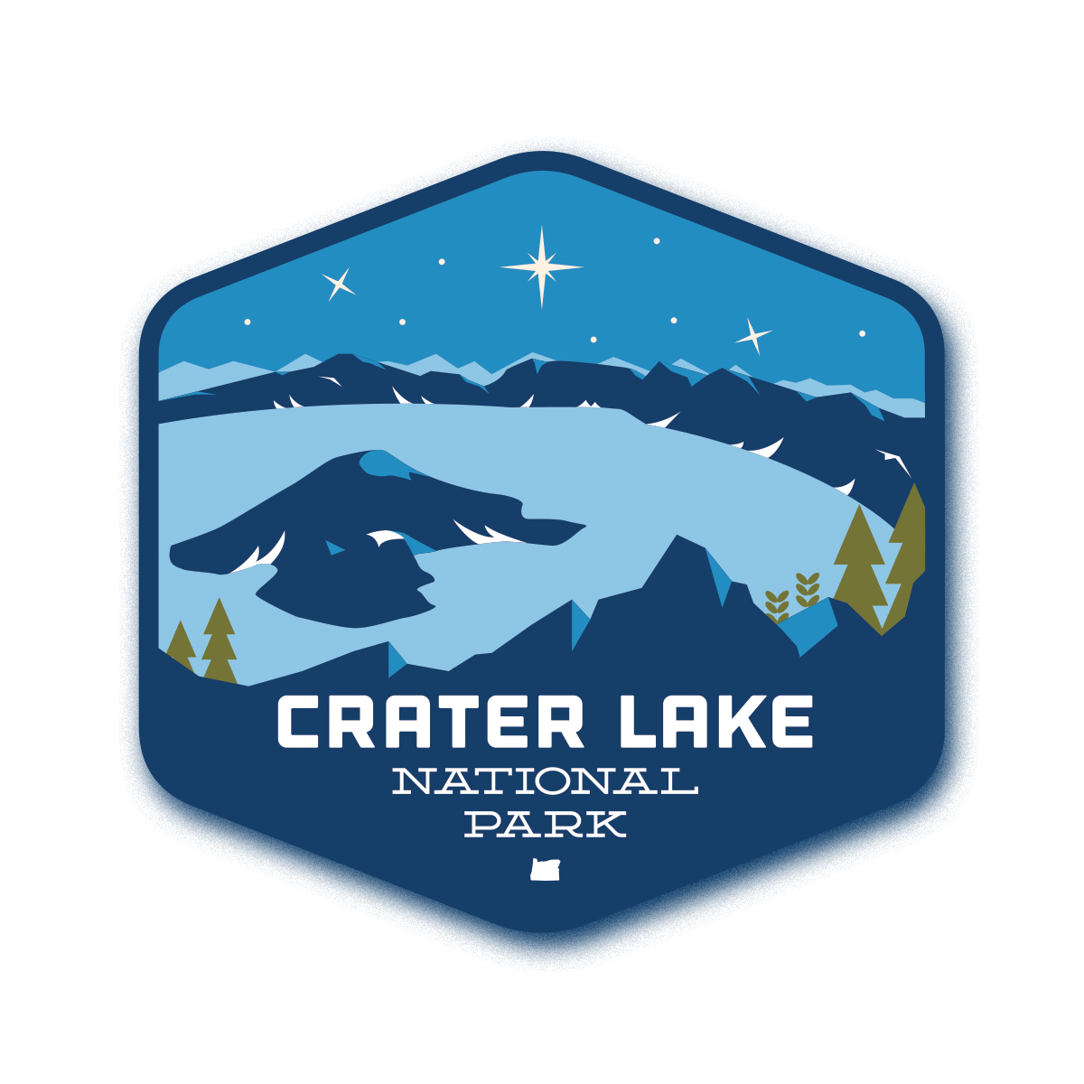 Crater Lake National Park Sticker | Patchmarks Oregon State Parks