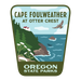 Cape Foulweather at Otter Crest, 3.25” Weatherproof Sticker | Patchmarks Oregon State Parks