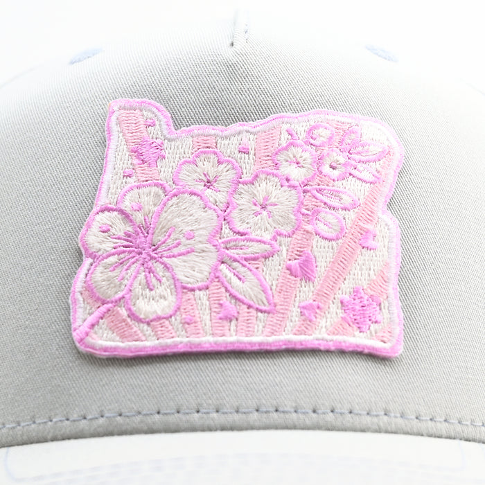 Cherry Blossom Snapback Hat | Patchmarks Oregon State Parks