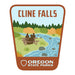 Cline Falls, 3.25” Weatherproof Sticker | Patchmarks Oregon State Parks
