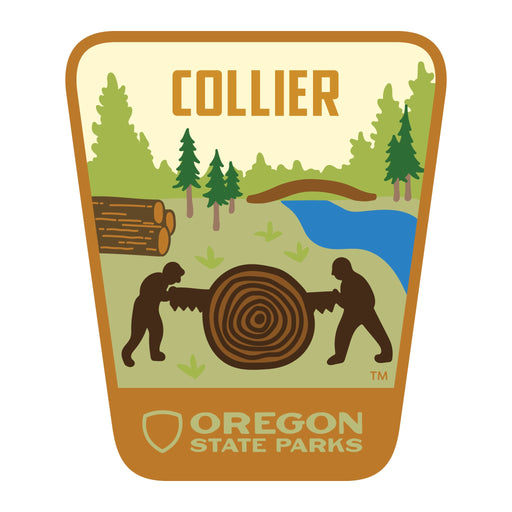 Collier, 3.25” Weatherproof Sticker | Patchmarks Oregon State Parks