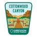 Cottonwood Canyon, 3.25” Weatherproof Sticker | Patchmarks Oregon State Parks