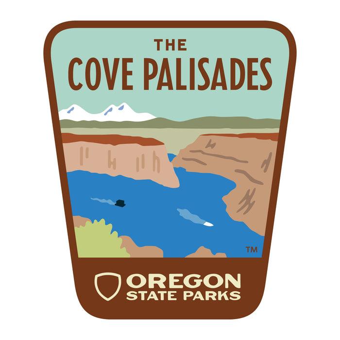 The Cove Palisades, 3.25” Weatherproof Sticker | Patchmarks Oregon State Parks