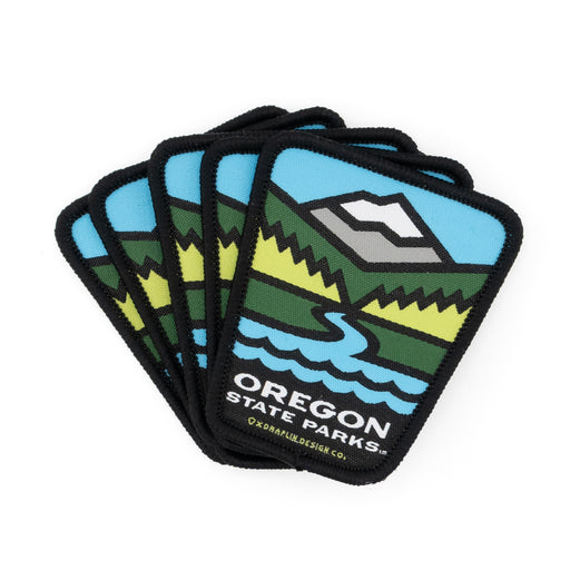 Oregon State Parks x Draplin Design Co, 2.5" Iron-on Patch | Patchmarks Oregon State Parks