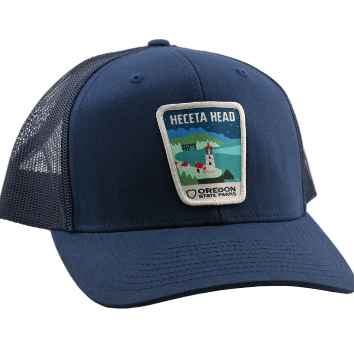 Heceta Head Trucker Hat | Patchmarks Oregon State Parks