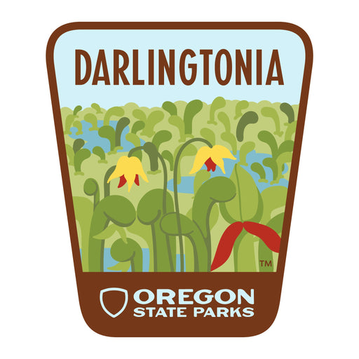 Darlingtonia, 3.25” Weatherproof Sticker | Patchmarks Oregon State Parks