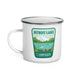 Detroit Lake Enamel Mug, 12oz | Patchmarks Oregon State Parks