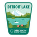 Detroit Lake, 3.25” Weatherproof Sticker | Patchmarks Oregon State Parks