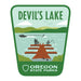 Devils Lake, 3.25” Weatherproof Sticker | Patchmarks Oregon State Parks