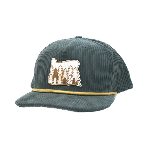 Evergreens - Wood Patch Cord Hat | Patchmarks Oregon State Parks