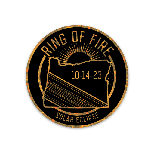 Eclipse - 3" GLITTER Sticker | Patchmarks Oregon State Parks