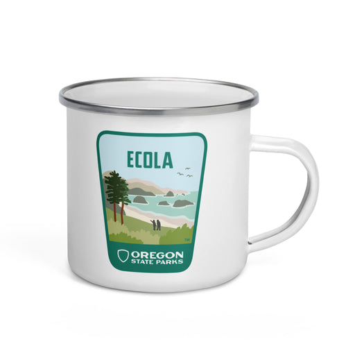 Ecola Enamel Mug, 12oz | Patchmarks Oregon State Parks