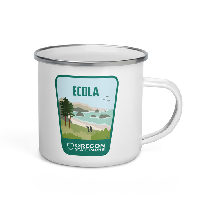 Ecola Enamel Mug, 12oz | Patchmarks Oregon State Parks