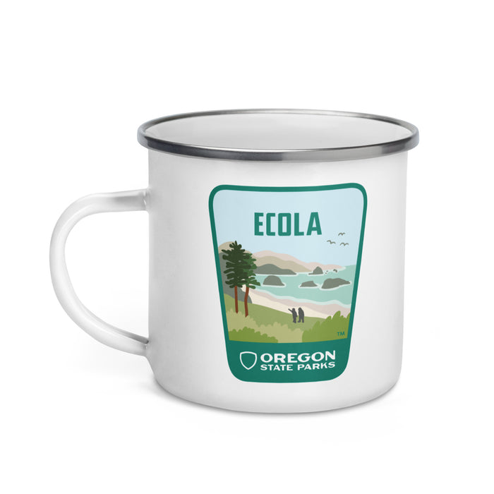 Ecola Enamel Mug, 12oz | Patchmarks Oregon State Parks