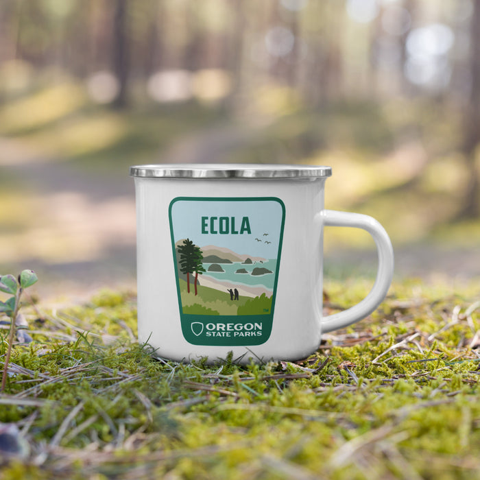 Ecola Enamel Mug, 12oz | Patchmarks Oregon State Parks
