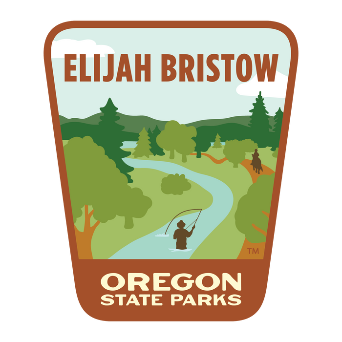Elijah Bristow State Park, 3.25” Weatherproof Sticker | Patchmarks Oregon State Parks