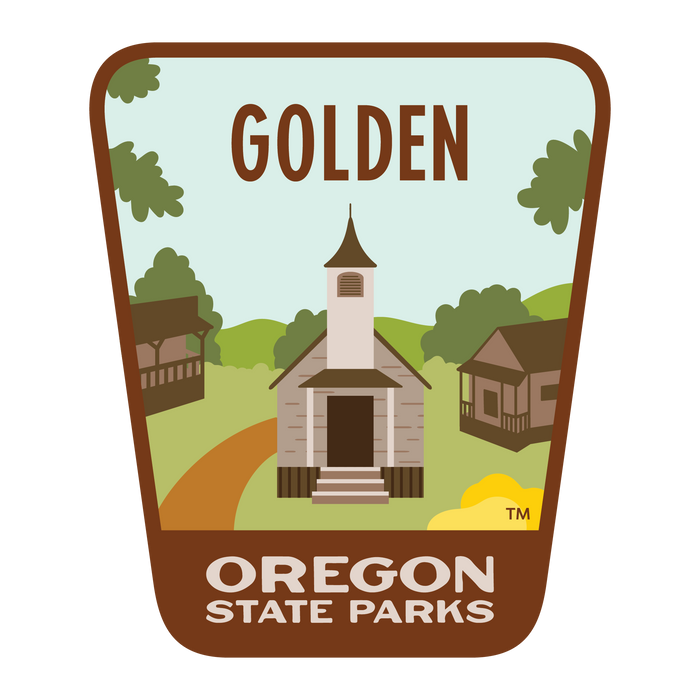 Golden State Heritage Site, 3.25” Weatherproof Sticker | Patchmarks Oregon State Parks