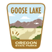 Goose Lake State Recreation Area, 3.25” Weatherproof Sticker | Patchmarks Oregon State Parks