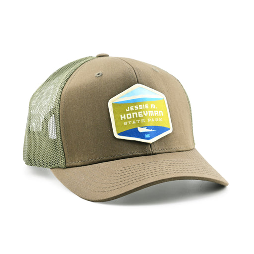 Jessie Honeyman Trucker Hat | Patchmarks Oregon State Parks