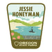 Jessie Honeyman, 3.25” Weatherproof Sticker | Patchmarks Oregon State Parks