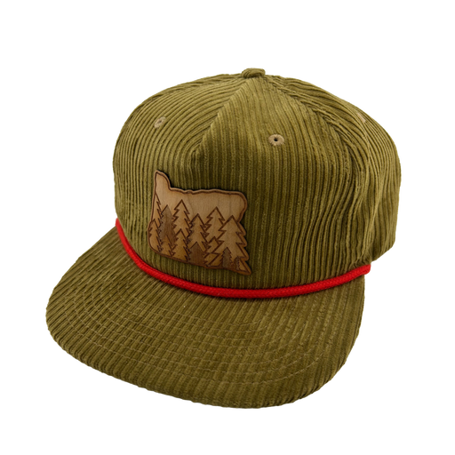 Evergreens - Wood Patch Cord Hat | Patchmarks Oregon State Parks