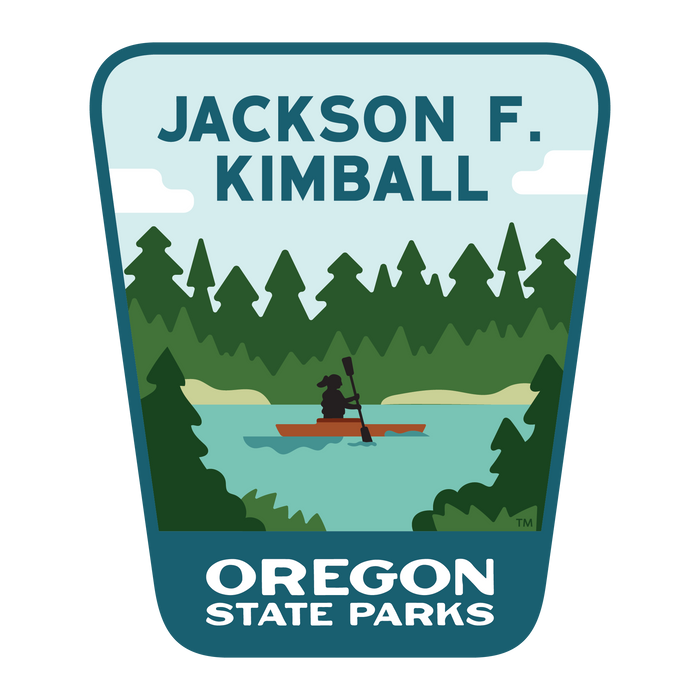 Jackson F. Kimball, 3.25” Weatherproof Sticker | Patchmarks Oregon State Parks