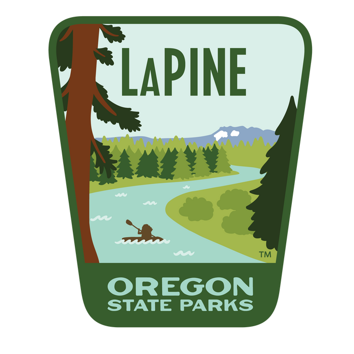 LaPine, 3.25” Weatherproof Sticker | Patchmarks Oregon State Parks