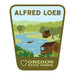 Alfred Loeb, 3.25” Weatherproof Sticker | Patchmarks Oregon State Parks