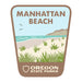 Manhattan Beach, 3.25” Weatherproof Sticker | Patchmarks Oregon State Parks