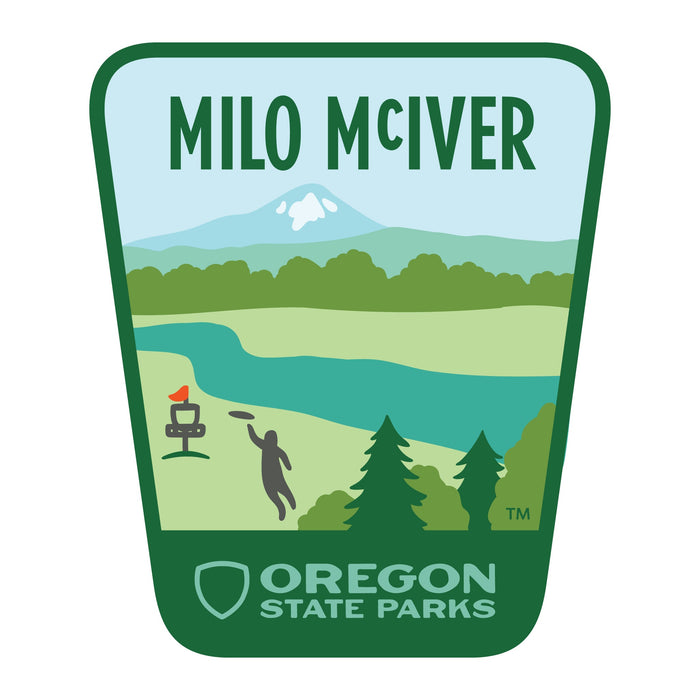 Milo McIver, 3.25” Weatherproof Sticker | Patchmarks Oregon State Parks