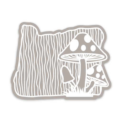 Mushrooms - 3.5" Vinyl Sticker | Patchmarks Oregon State Parks