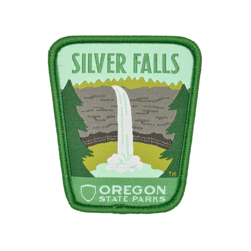 Silver Falls, 2.5" Iron-on Patch | Patchmarks Oregon State Parks